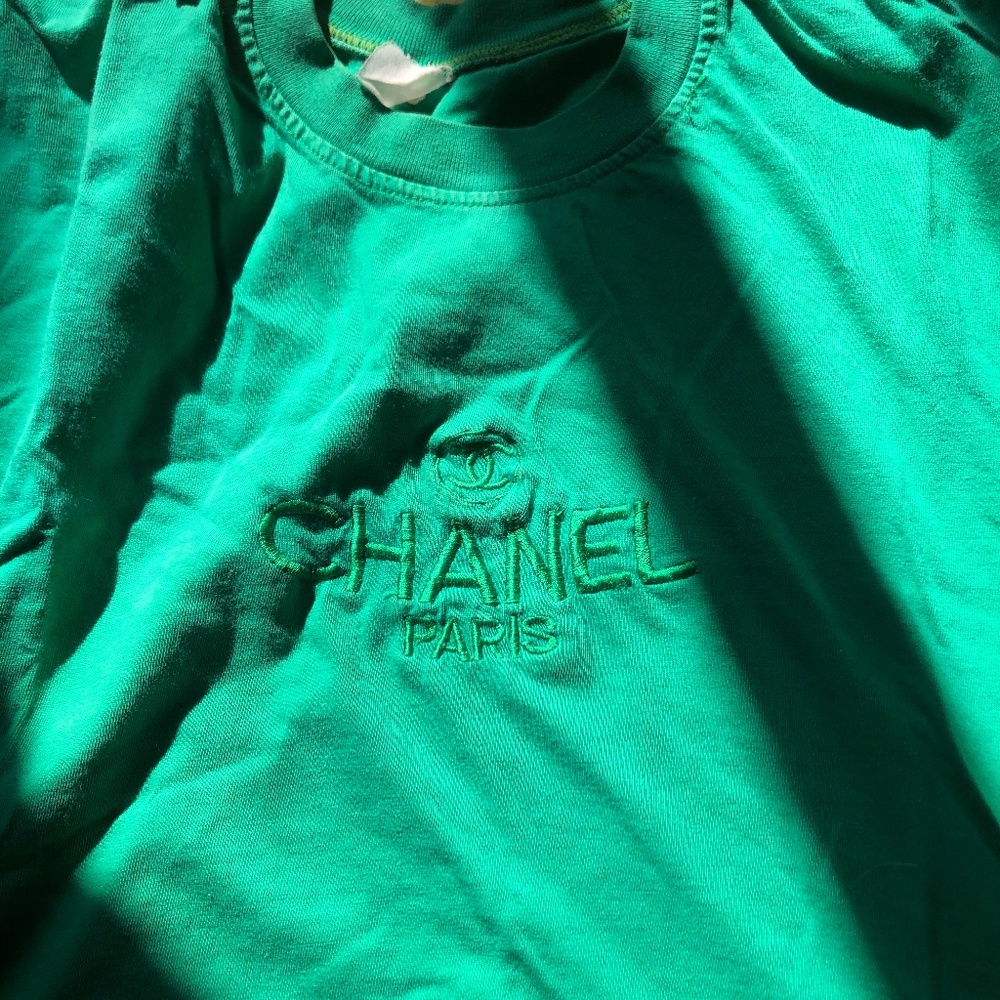 Vintage Chanel Tee, emerald green